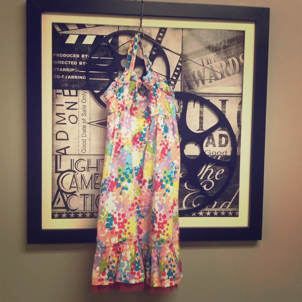 Bright color sundress